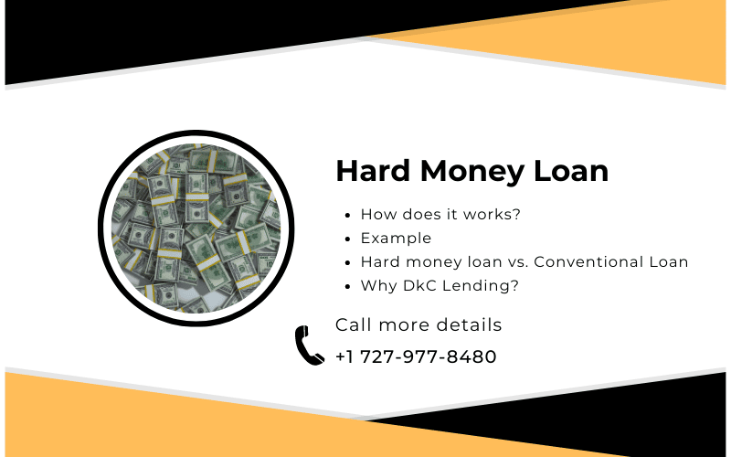 Hard money loan, How does it works, Example